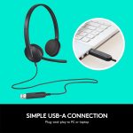 Logitech USB Headset H340, Stereo, USB Headset - Image 2