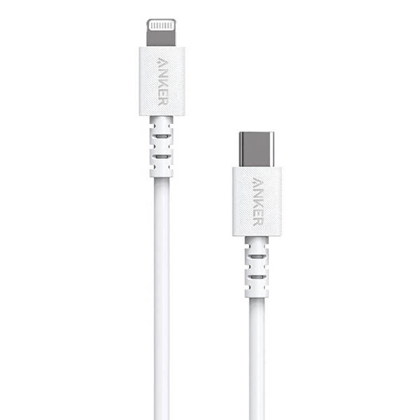 Anker PowerLine Select USB-C to Lightning Cable 3ft – White (3)