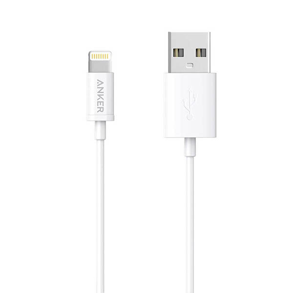 Anker Premium Lightning Cable 3ft – White (1)