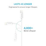Anker Premium Lightning Cable 3ft – White (3)
