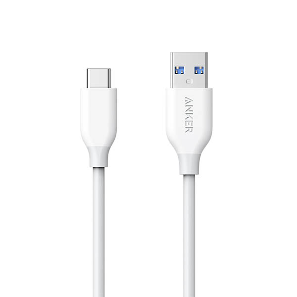 Anker USB-C To USB 3.0 Cable (3ft 0.9m) – White (1)