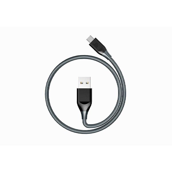 Tronsmart ATC6 Braided Nylon USB-C to USB-A Charging & Syncing Cable 3Ft x 1 – GreyBlack (1)