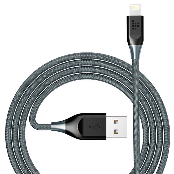 Tronsmart LTA14 Double Braided Nylon Lightning Cable (4ft1.2M) – Dark Grey (1)